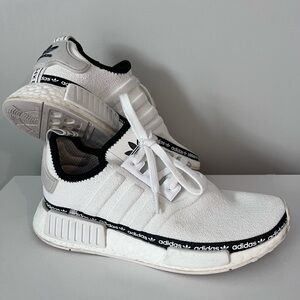 Adidas La Marque AUX 3 Bandes White Sneakers Size 7.5 Athletic Shoes Good Feet